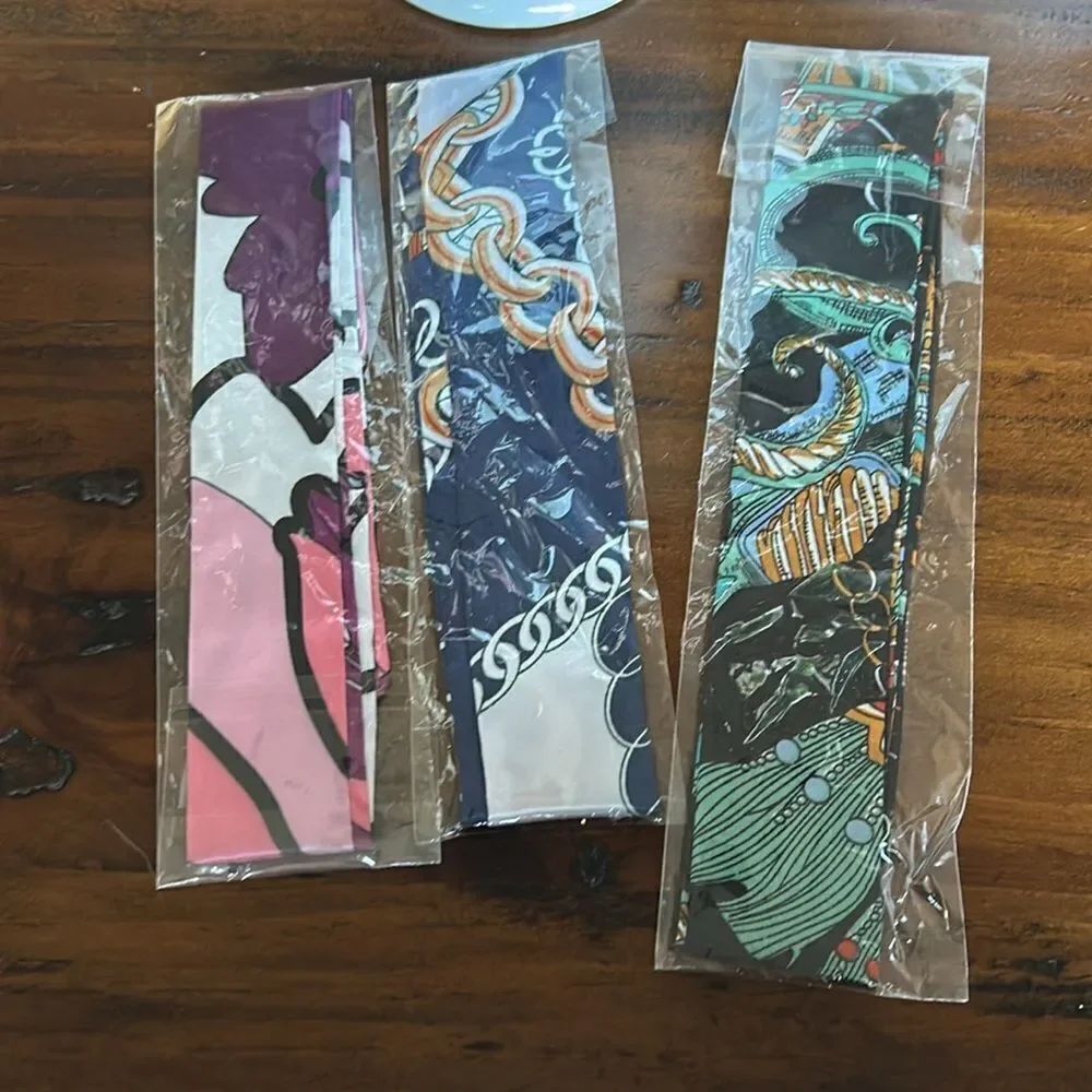 Satin scarfs bundle of 3 NWT